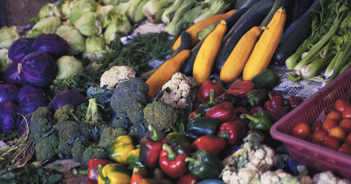 Roadside farm stand selling local vegetables