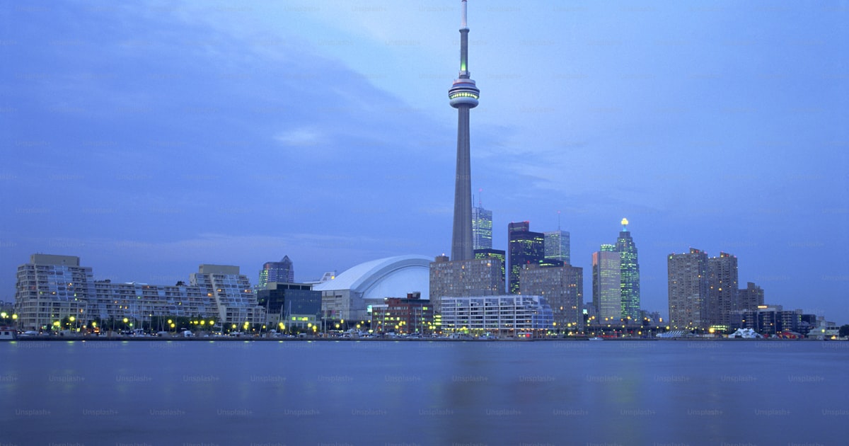 Skyline collage of Toronto, Vancouver, Calgary, Montreal and Halifax